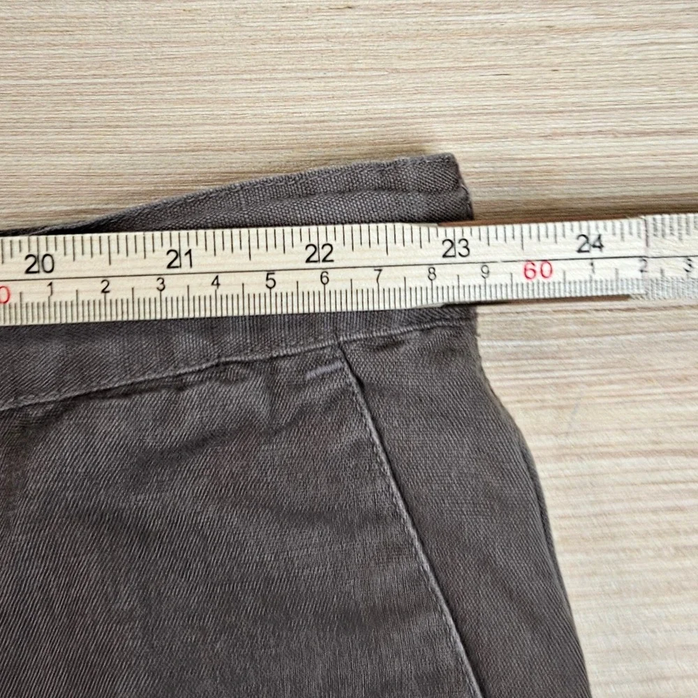 Solitude Pants Mens XXL 46x30 Brown Linen Blend Drawstring Casual Beach Summer